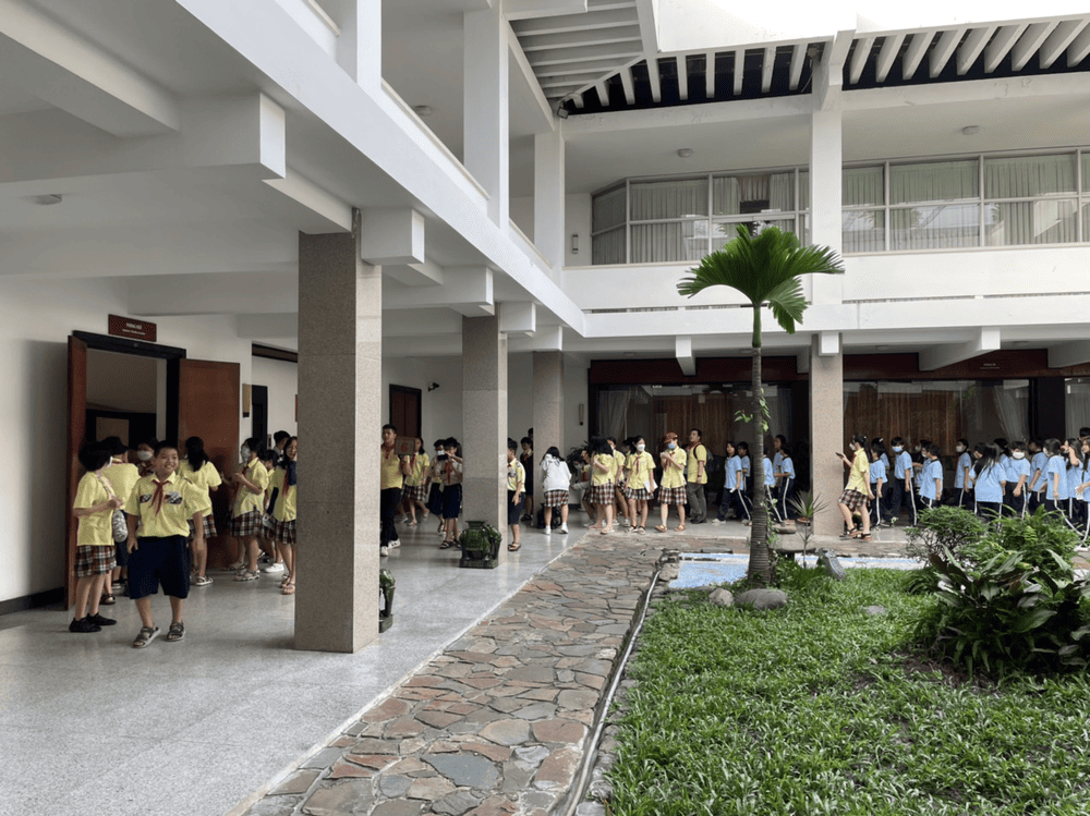 The skylight at the center of the Presidential Family Quarter (Source: Dinh Doc Lap - Independence Palace)